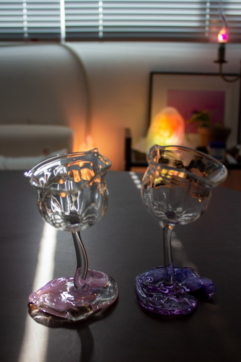 Colored Sake glass(Paused Water) set